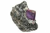 Corundum (Sapphire) Crystal in Mica Schist Matrix - Madagacar #130487-3